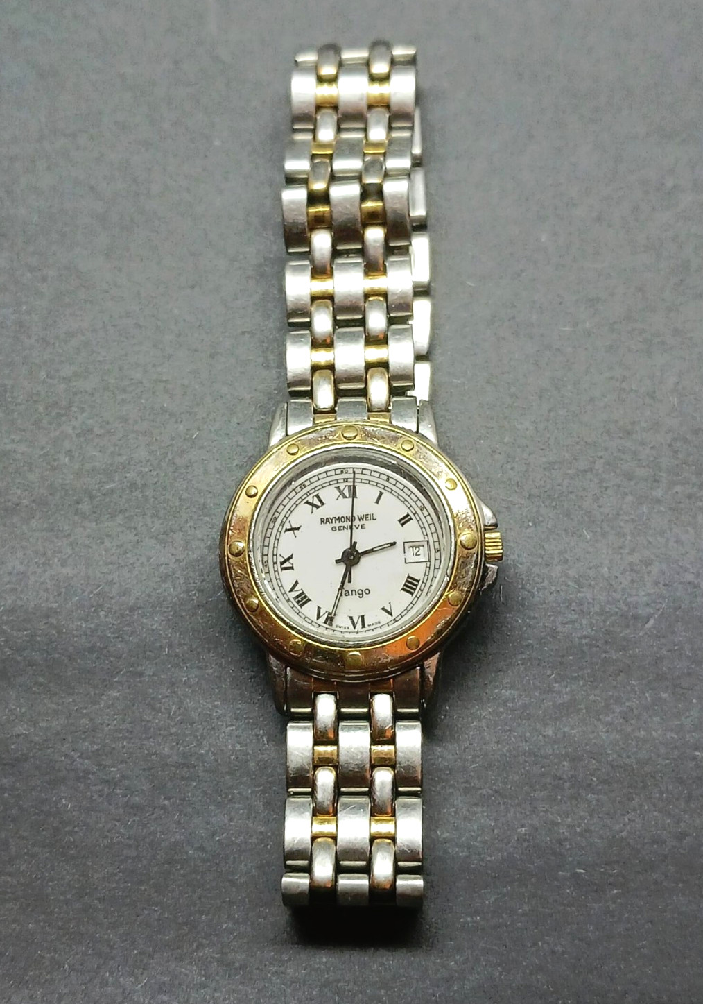 Raymond Weil Tango 5560 Watch -Parts Repair Only 956112 MVMT Acier Inox 180 Band
