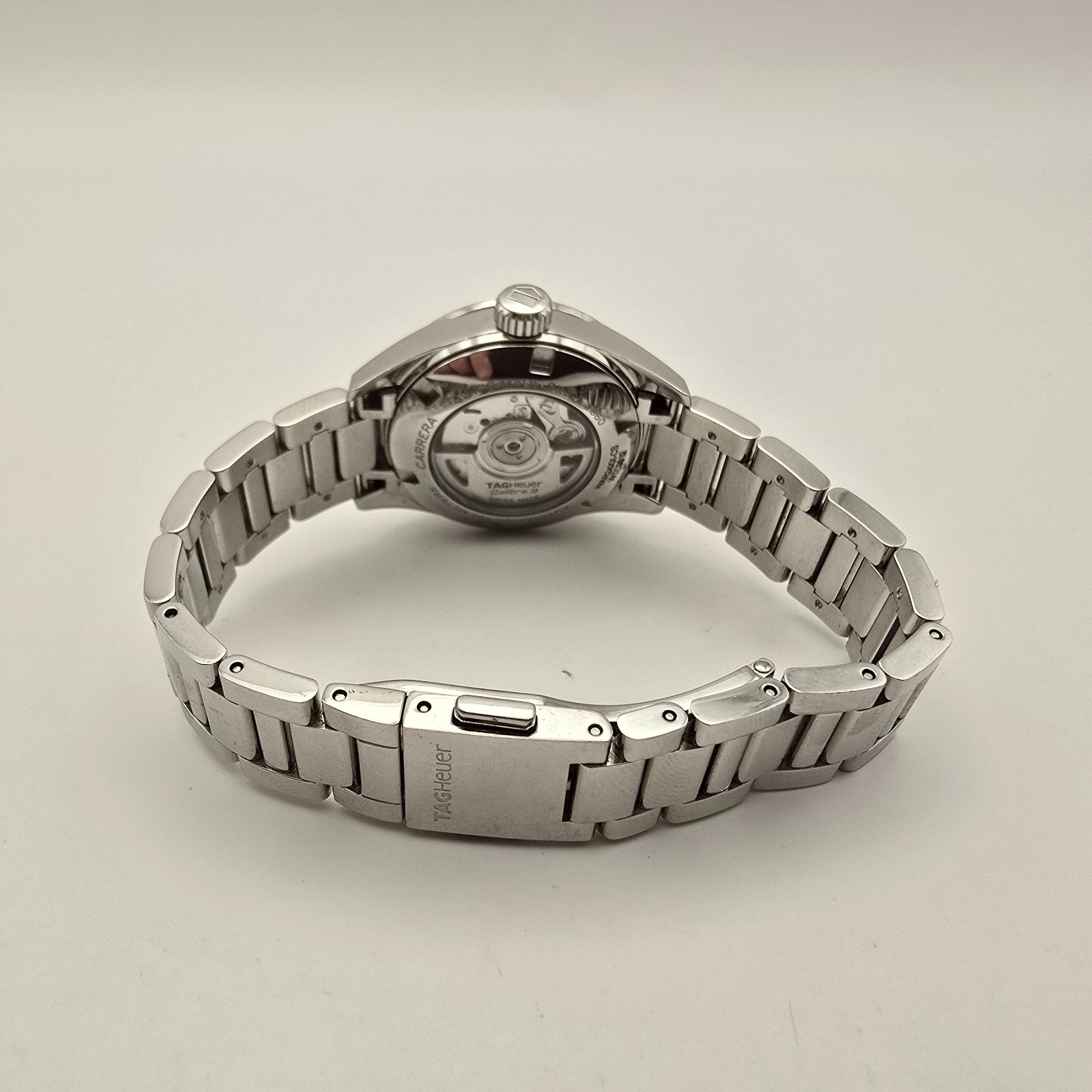 TAG HEUER CARRERA LADIES WATCH WAR24XX-CS STEEL SWISS AUTOMATIC. NEEDS SERVICE.
