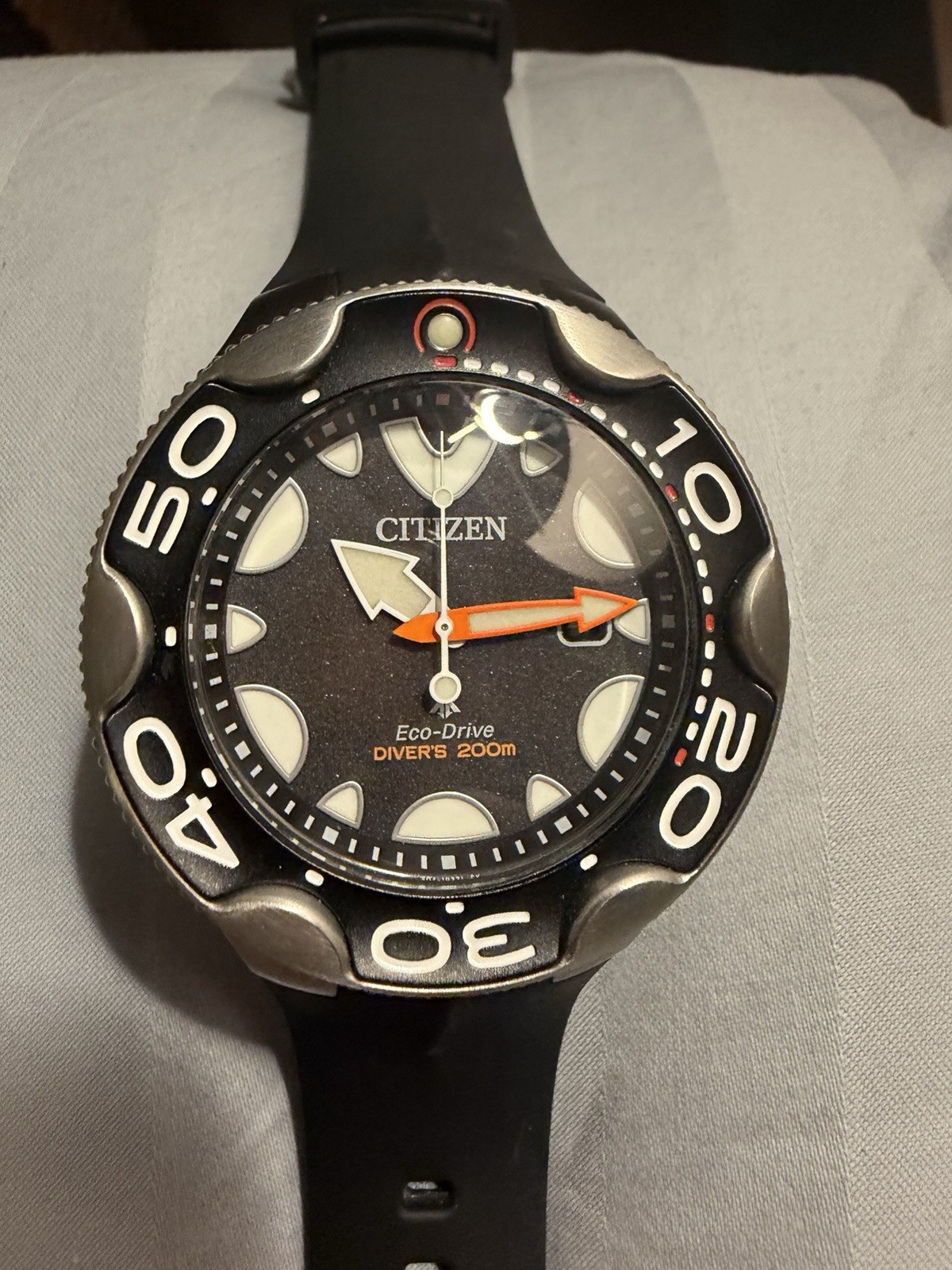 Citizen Eco-Drive Men’s ​PROMASTER ORCA Black Rubber Strap Watch