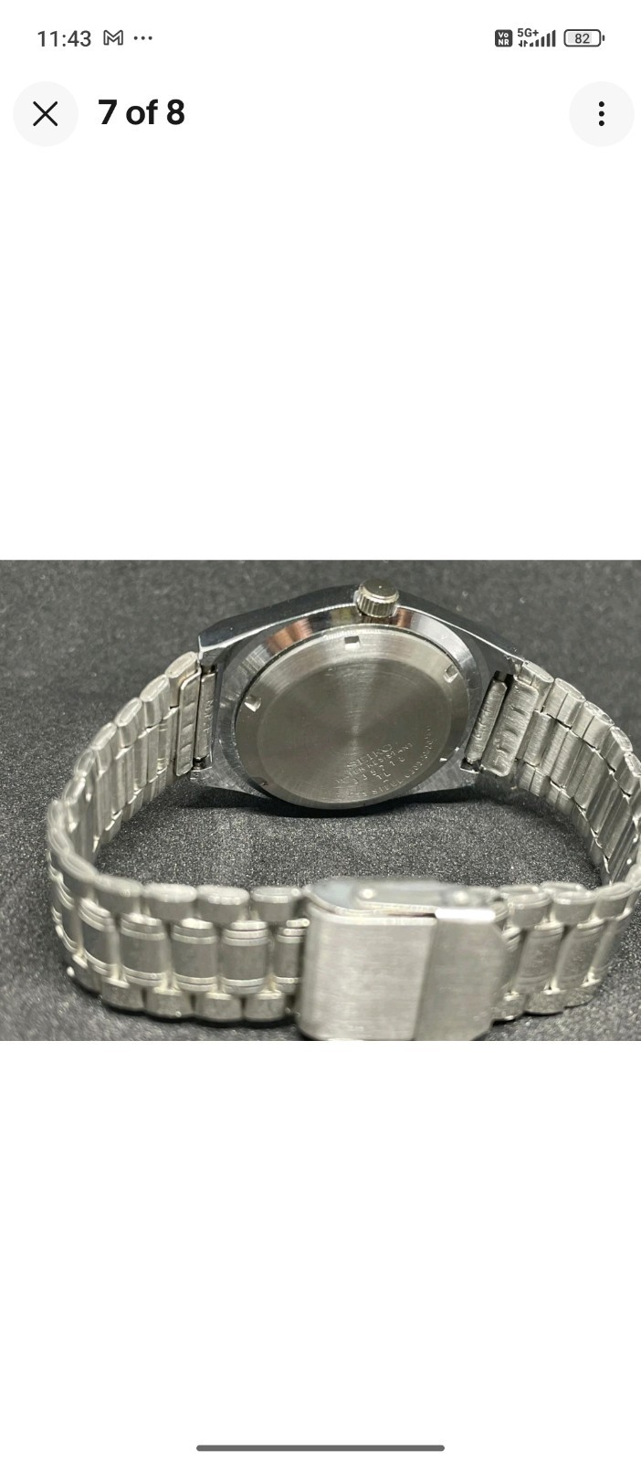 Automatic Seiko Refurbished Purple Dial Day / Date Men’s Wrist Watch Japanese