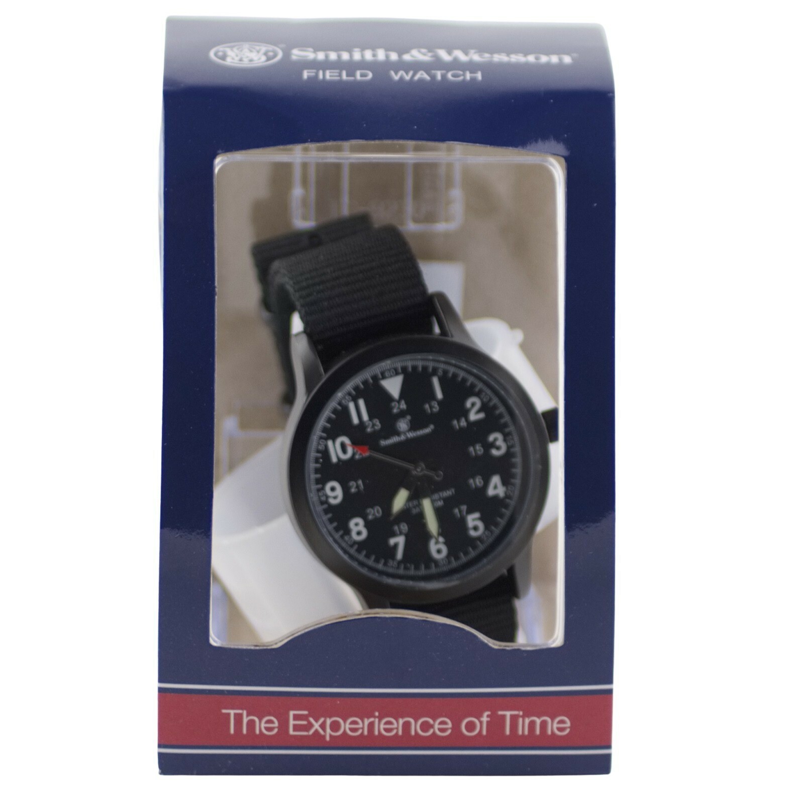 Smith & Wesson Canvas Band Black Mens Wrist Watch