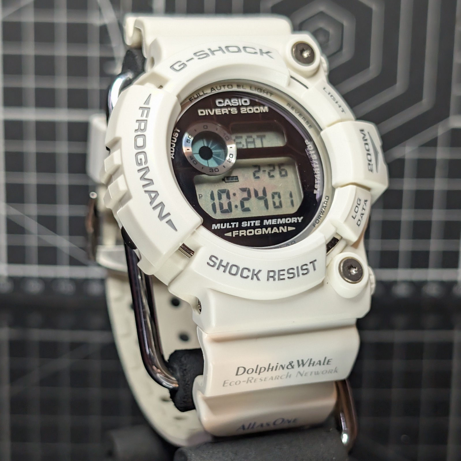 Casio G-Shock ICERC GW-200 Solar Titanium Screwback White Frogman GW-206K-7