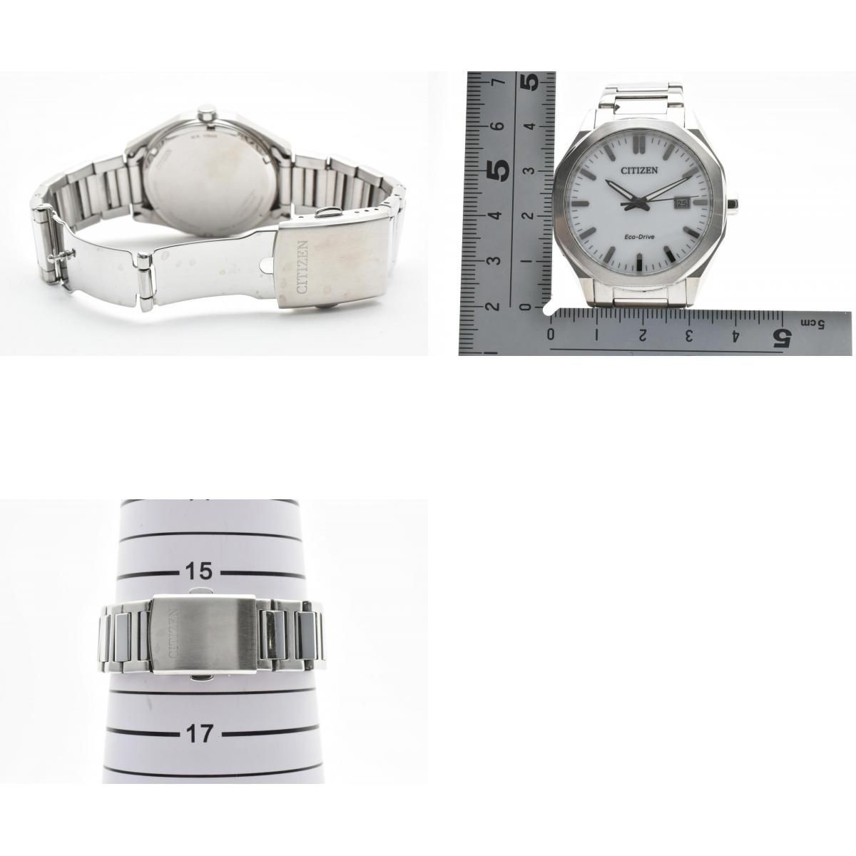CITIZEN E111-008TT01 A021-X030 Solar White 38.0mm Mens Box Used Watch Analog