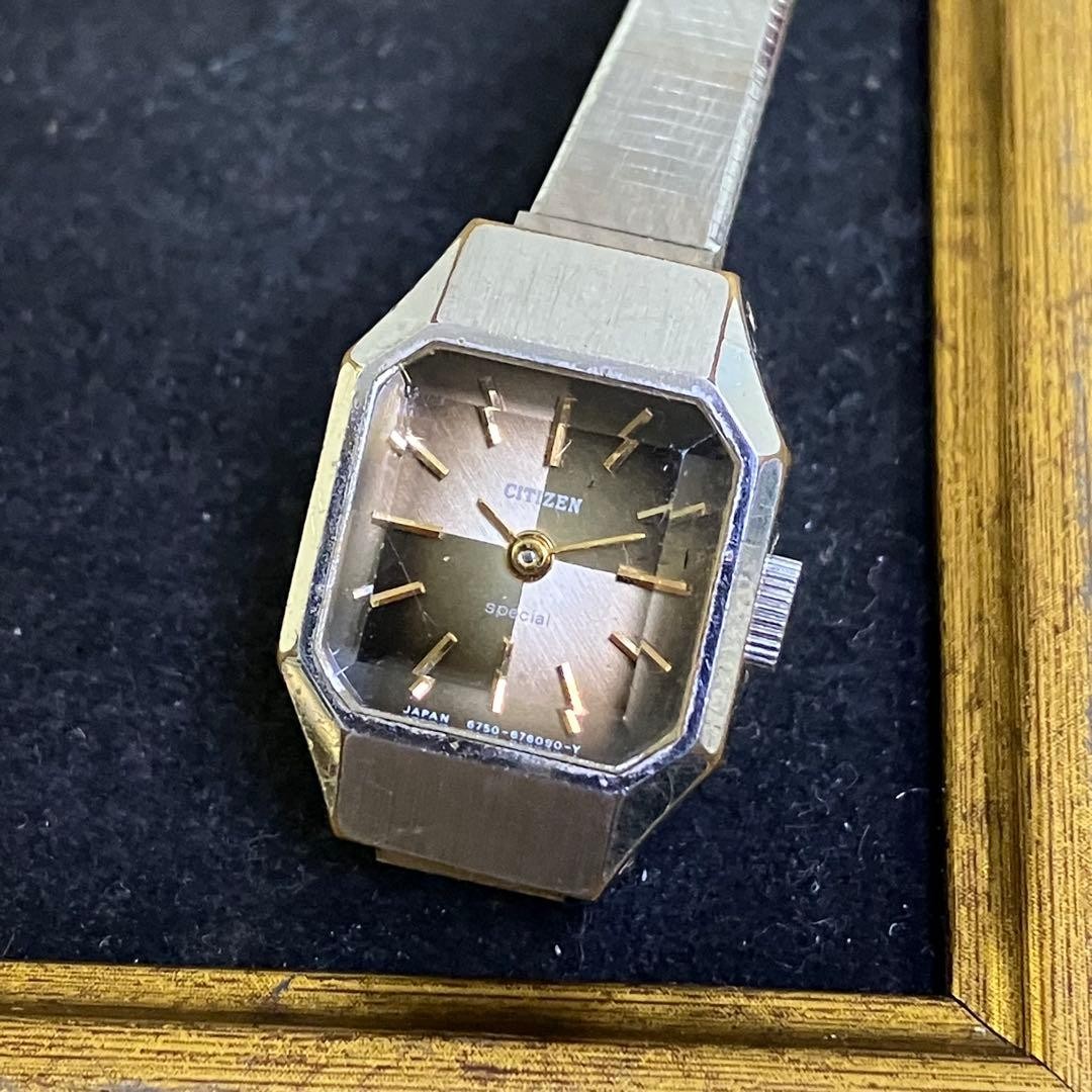 CITIZEN Special Ladies’ Watch, Cut Glass, Showa Retro Vintage Item