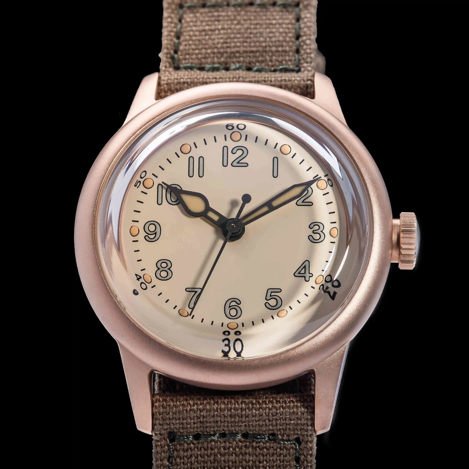 THORN Classic Military A-11 CuSn8 Bronze NH35 Automatic 200m Watch 36mm A11 Ti