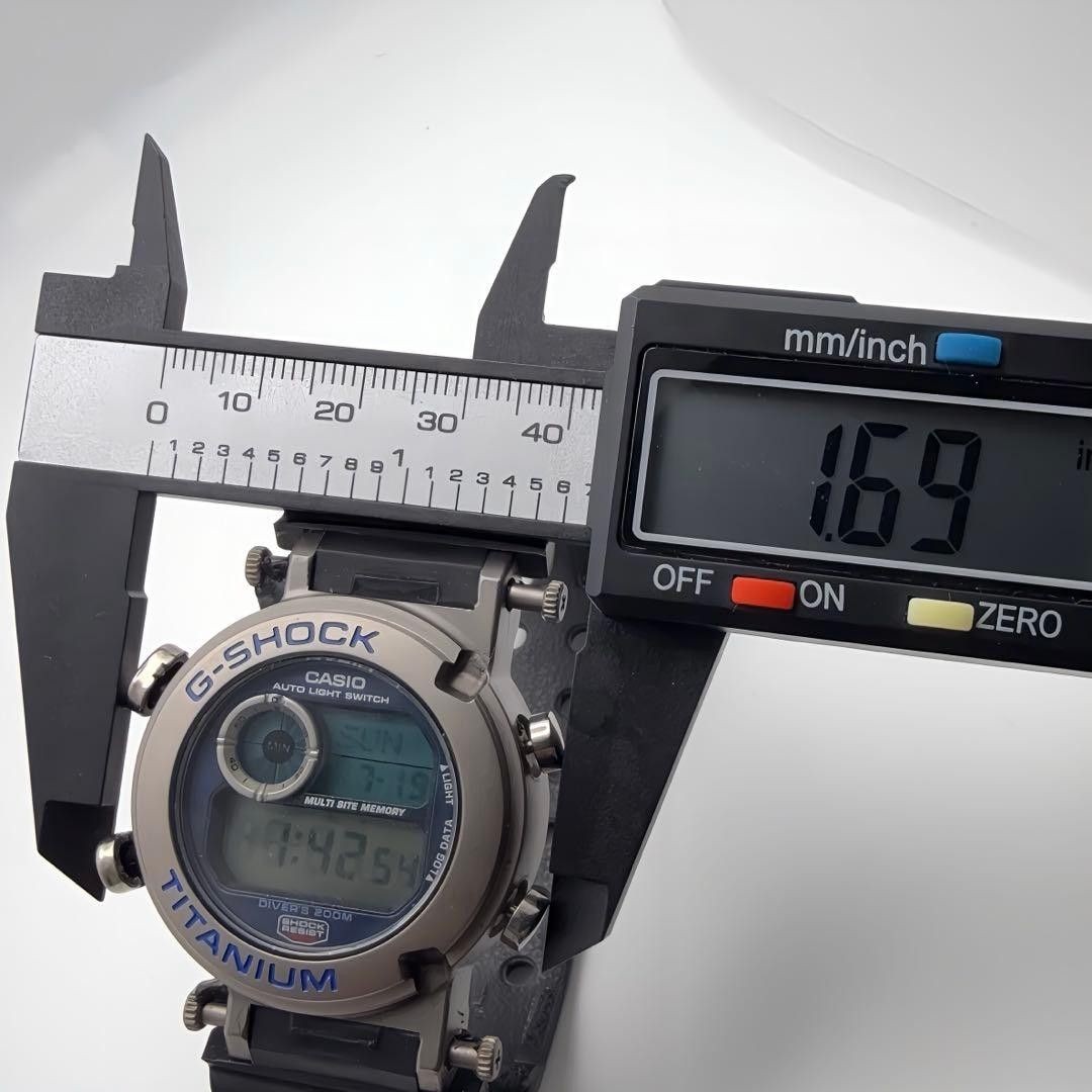 Working condition CASIO G-SHOCK DW-9900 FROGMAN Titanium Quartz Used item no Box
