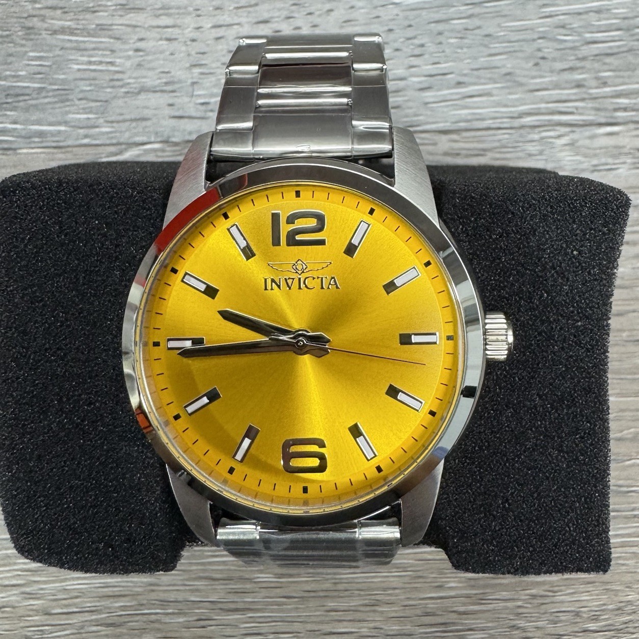 Invicta Celestial Watch Men 43MM stainless Steel Orange Sun Dial 48493