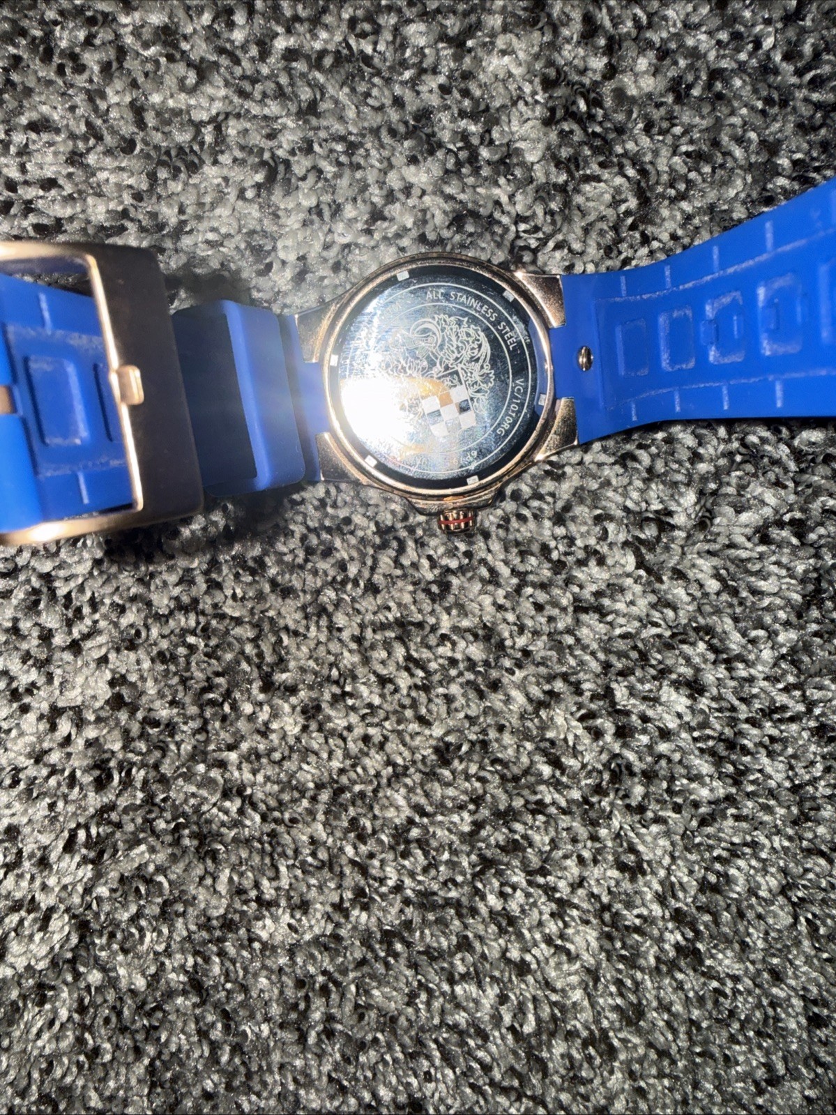 Vince Camuto Vc/1010BLRG Men’s Watch The Master Stainless Steel Blue rose-gold