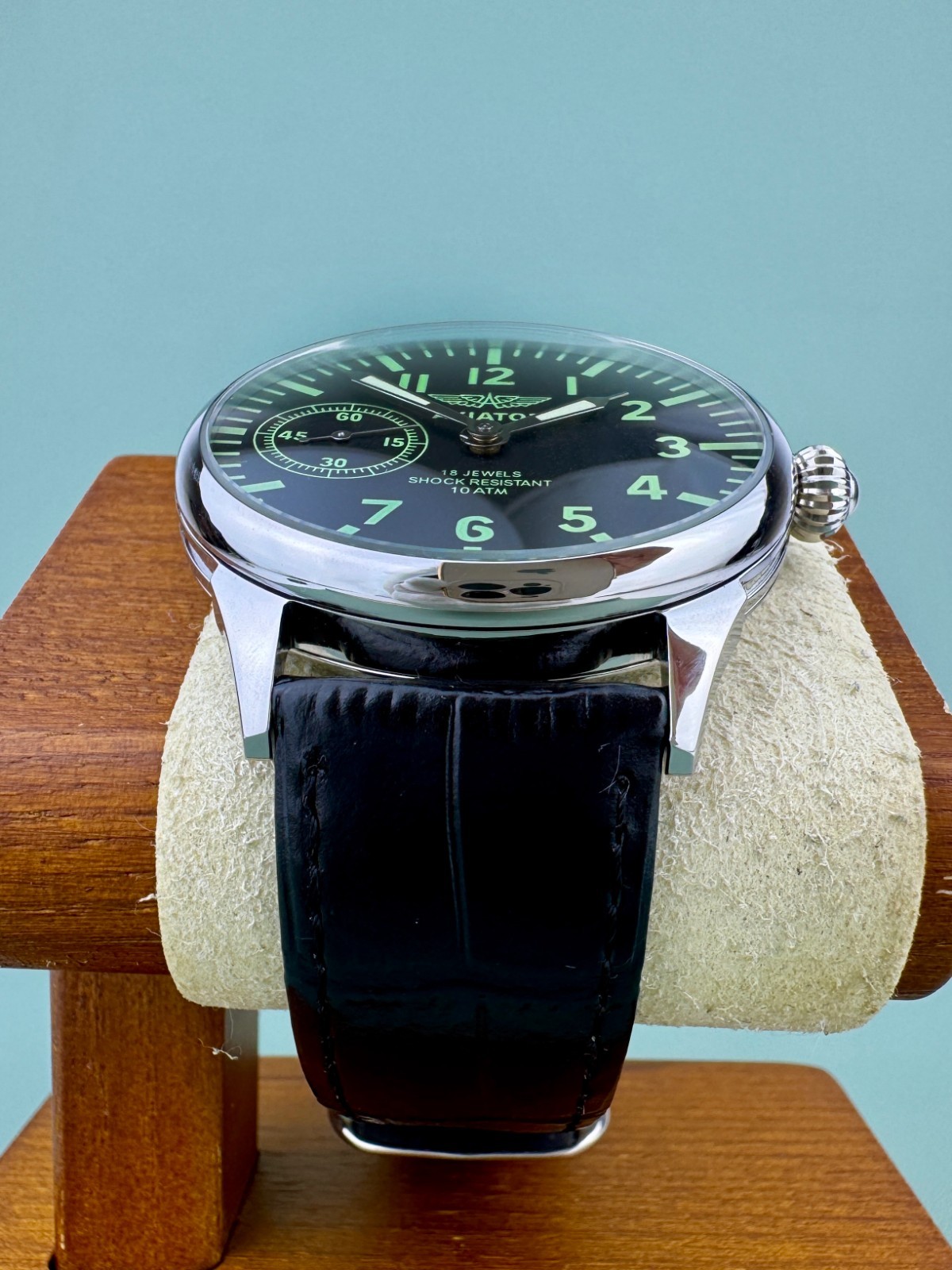 Molnija Pilot Aviator mechanical wriswatch Men big military watch 3602