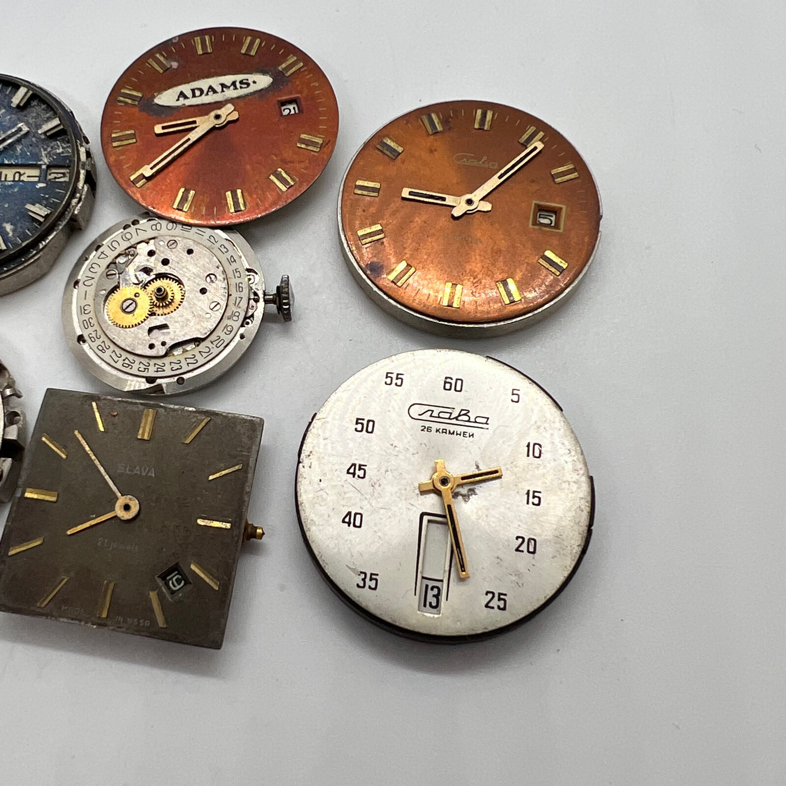 Vintage SLAVA Watch Soviet Collection Ussr Men Wrist Military Original Retro Old
