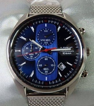 SEIKO LORUS Chronograph VD57 X179 10BAR Blue Dial Box Manual