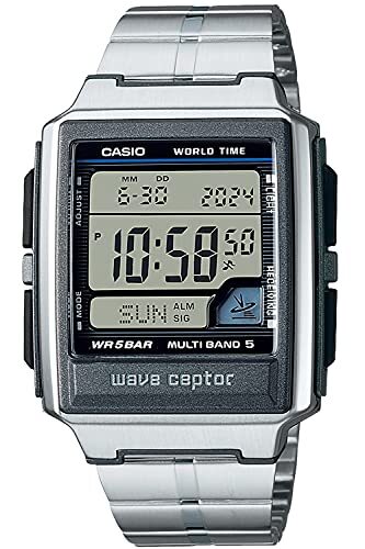 Casio WV-59R Series Wave Sceptor Wristwatch WV-59RD-1AJF Silver Bracelet Type