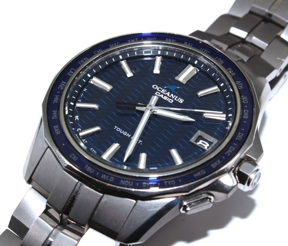 Watch CASIO (Casio) OCW S400 OCEANUS BL Dial Men s Solar Working Model VRW 1736