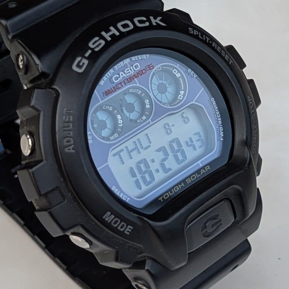 excellent condition Casio GW 6900-1JF Tough Solar Serviced Radio Solar