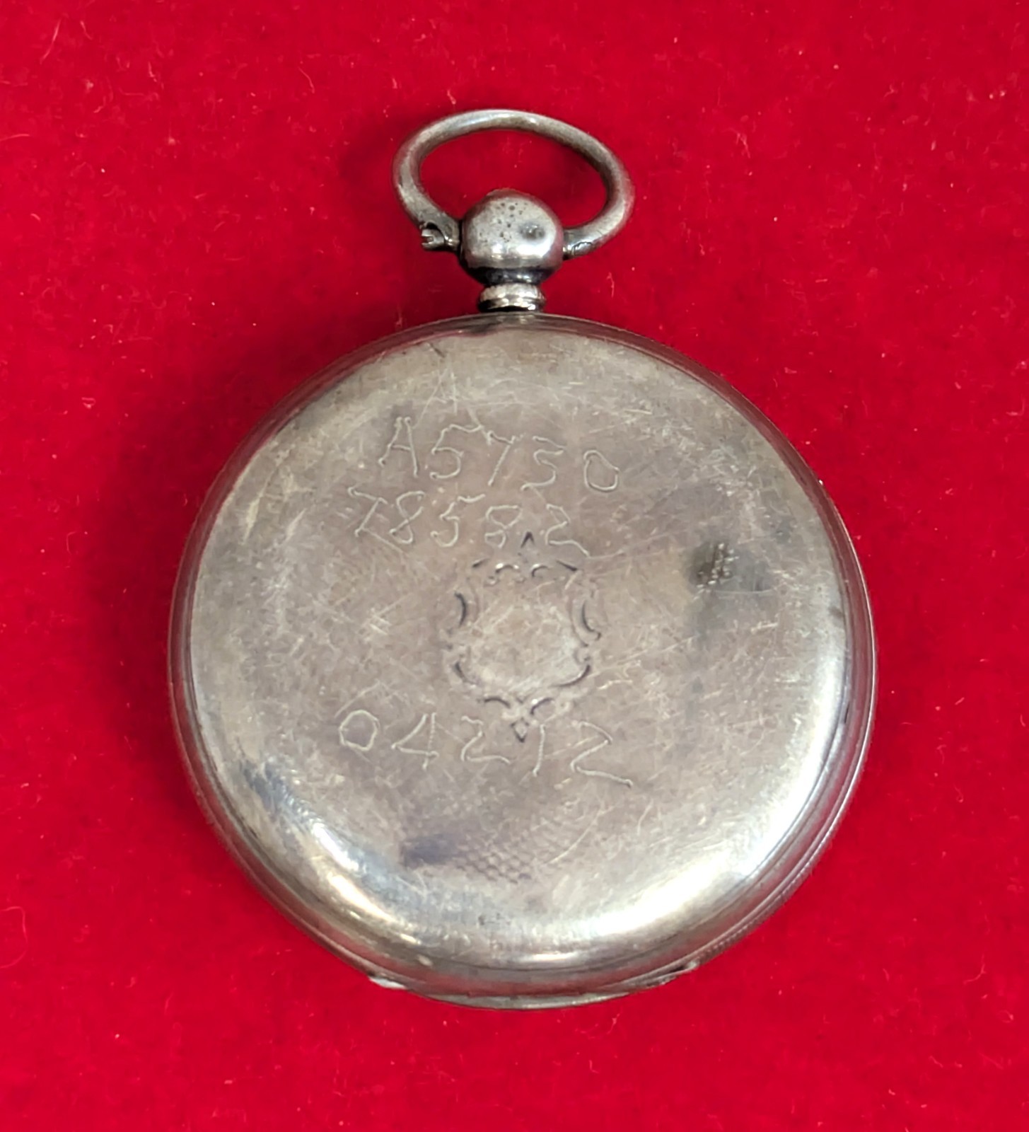 Key Wind Irish .925 Sterling Limerick Silver Open Face Pocket Watch, 43 mm Case