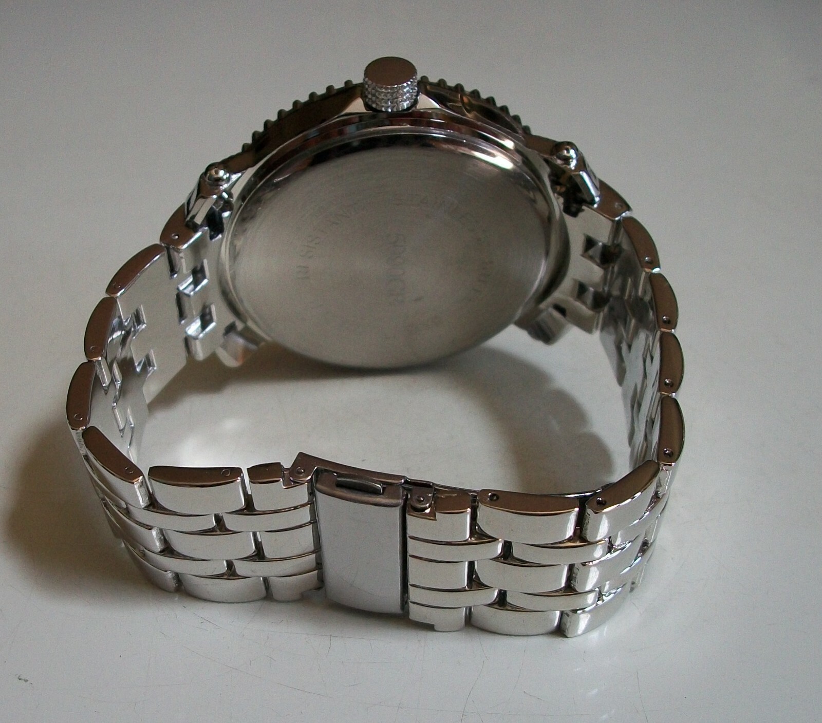 Men’s Techno King Silver Finish Clear Stone Fashion Dressy Hip Hop Watch