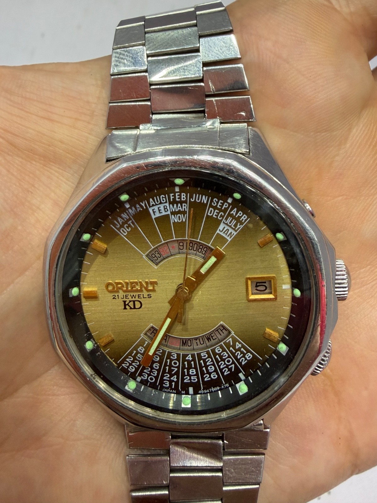 Rare vintage Orient calendar KD king diver mint condition