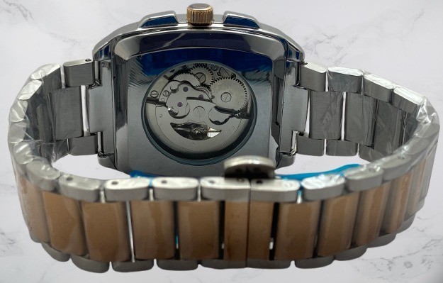 Refurbished Beautiful Versace Dominus Skeleton Automatic Two-Tone Wristwatch