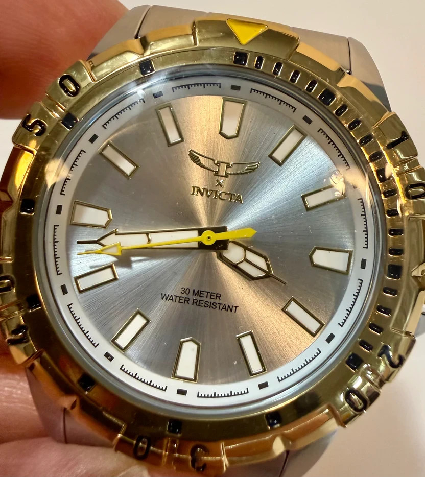 Invicta 69036 Specialty I Men’S 42mm Two Tone Silver Dial Quartz Bracelet Watch