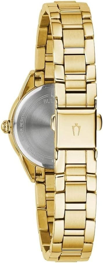 *BRAND NEW* Bulova Sutton Quartz Silver-Tone Dial Gold-Tone Women’s Watch 97P150