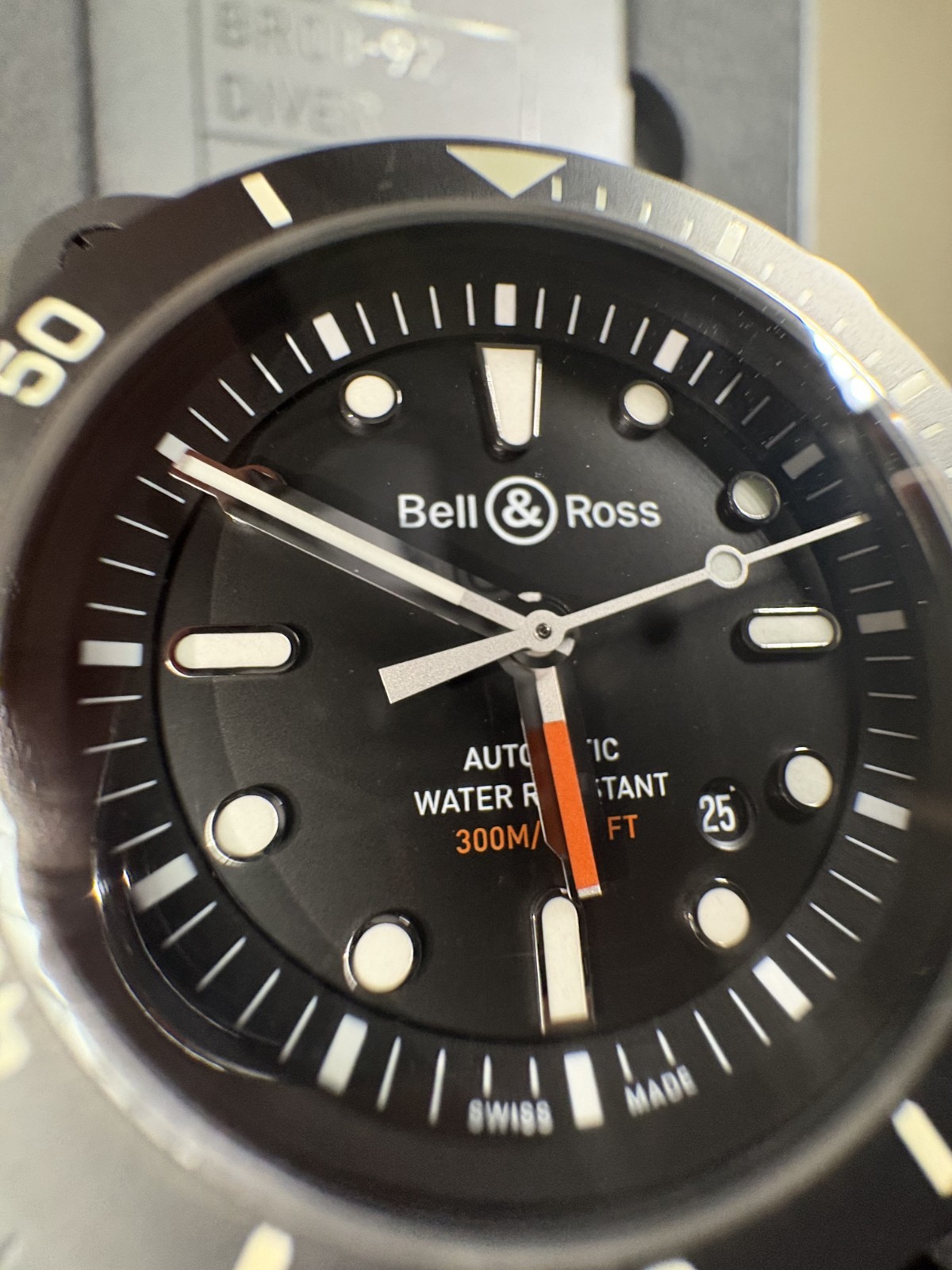 Bell & Ross BR 03-92 Ceramic Black Diver Automatic Watch BR0392-D-BL-CE/SRB