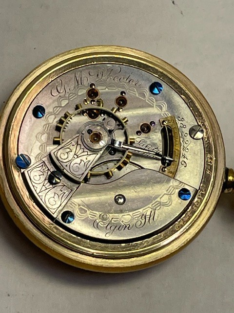 Vintage Elgin Pocket Watch 18S Open Face SWLS Running, see video.