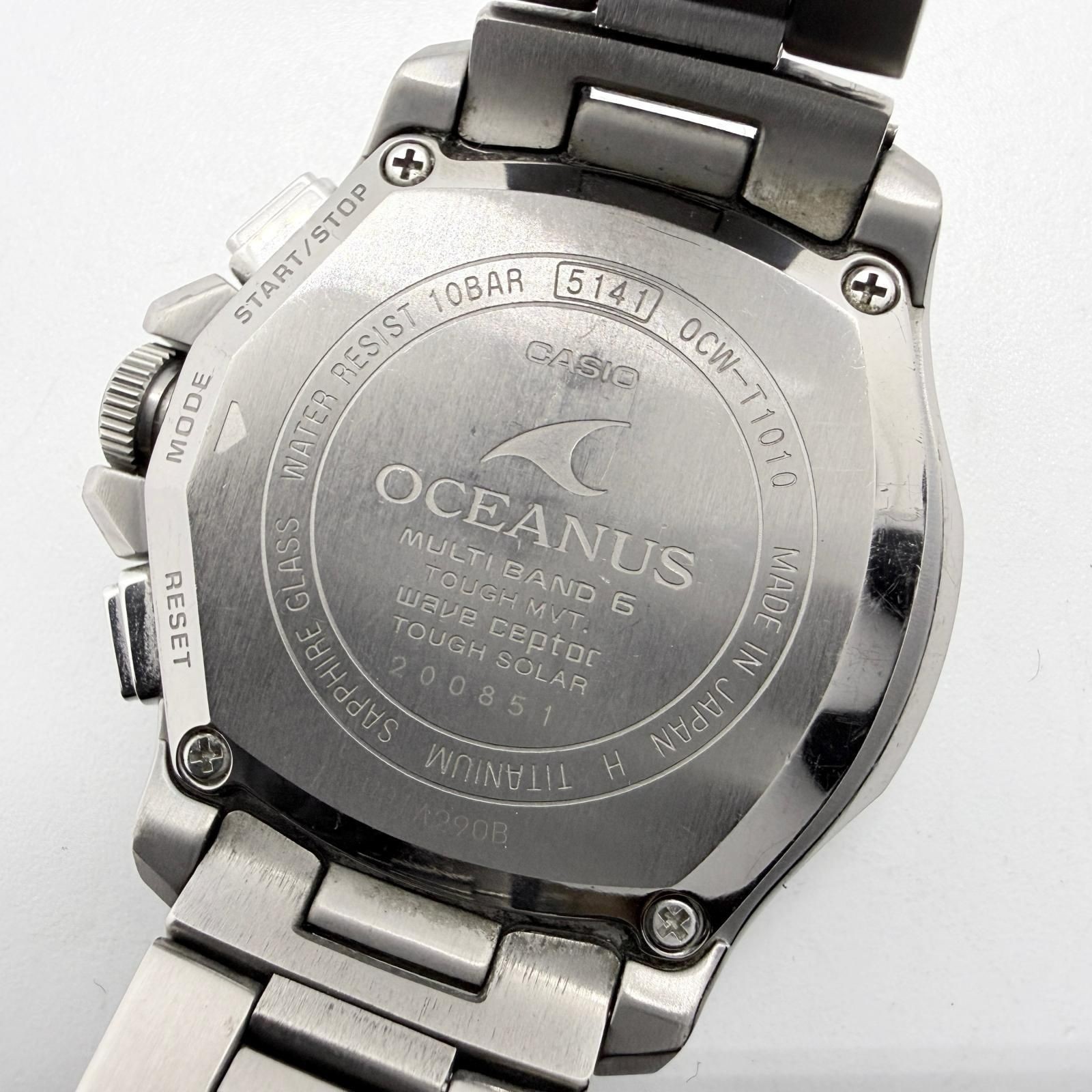 CASIO OCEANUS OCW-T1010 Titanium Multiband 6 Tough Solar Chronograph Mens Watch