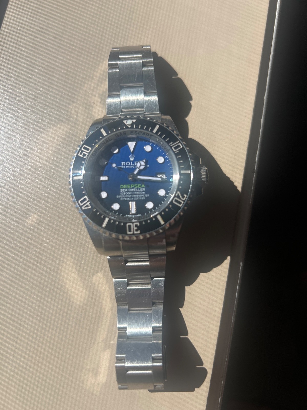 Rolex Sea-Dweller 136660 Silver Oyster Bracelet with Black Bezel