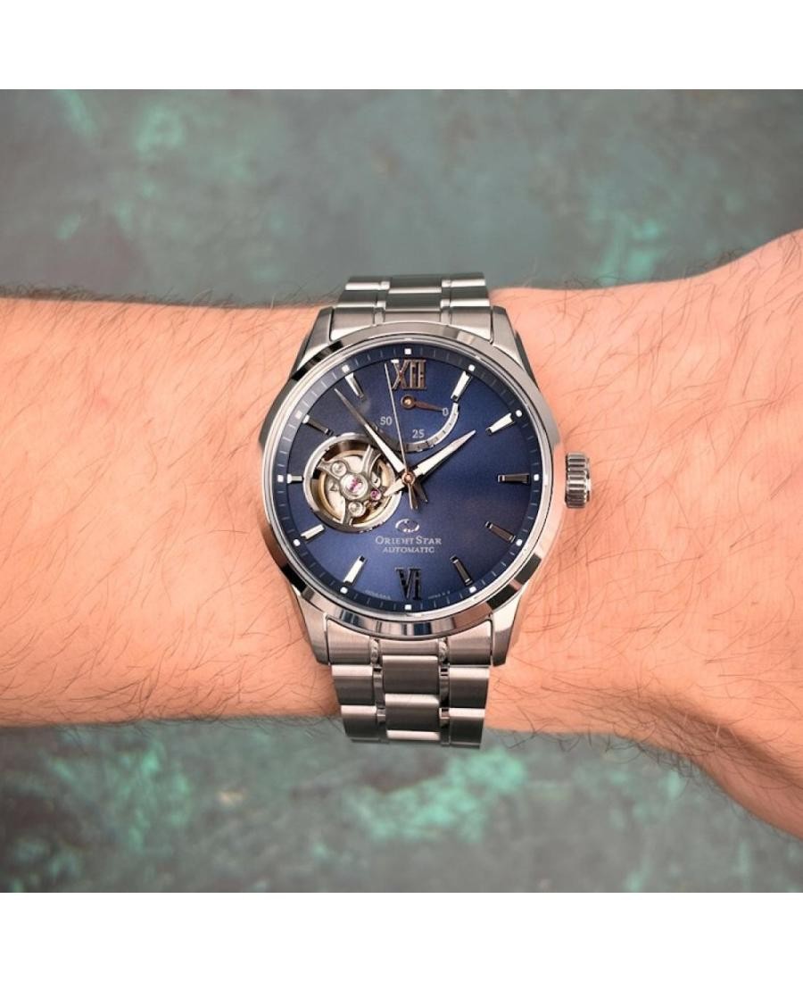 ORIENT Men Analog Automatic Casual Watch Classic Dress Blue Dial Waterproof Roun
