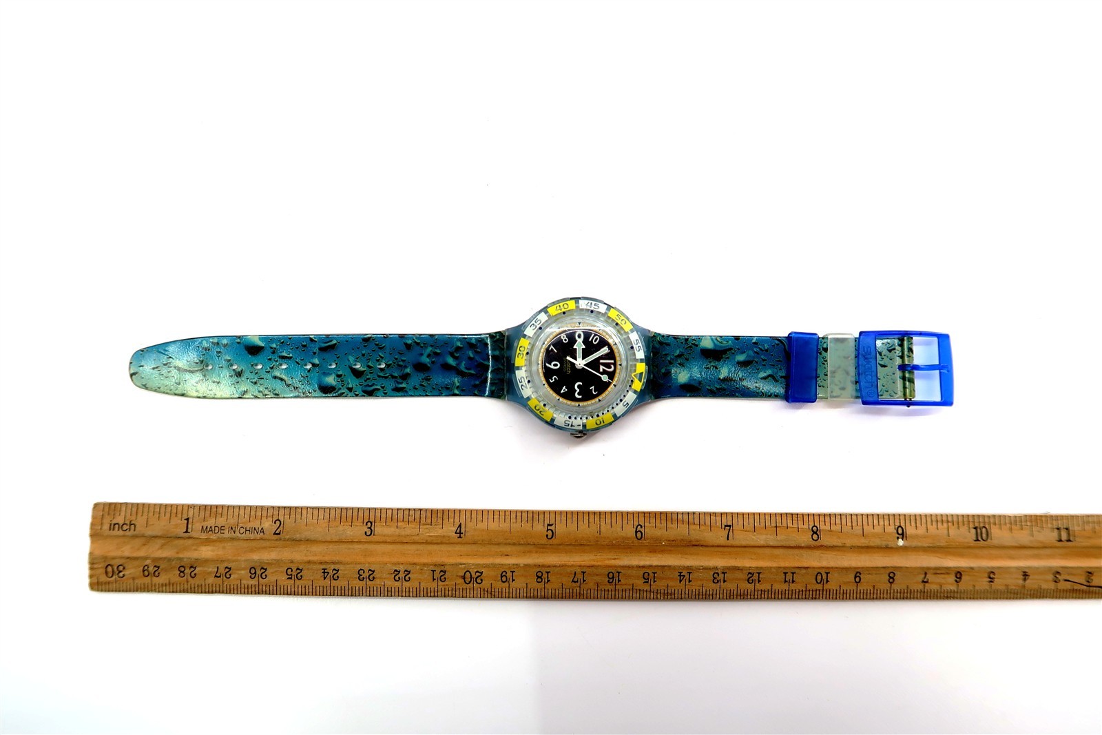 Swatch Scuba Watch GOLDFISH SDN111 Case and Papers 1995 Gents REPLACEMENT BAND