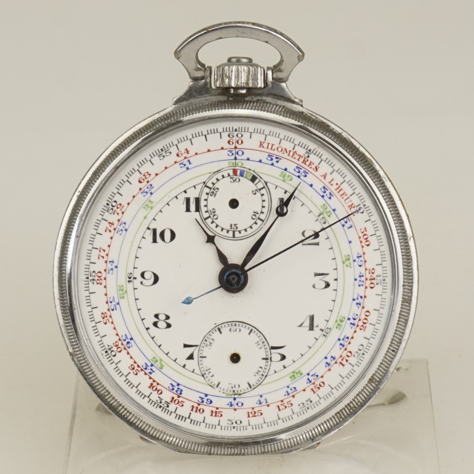 Rare! CHRONOGRAPH Pocket Watch Men’s no fusee duplex chronometer no repeater RAR