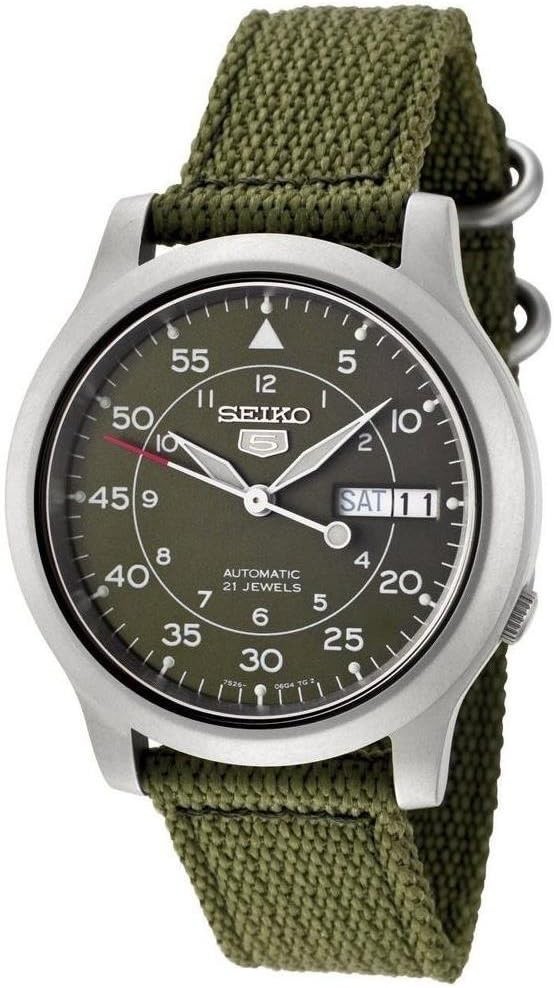 SEIKO 5 SNK805K2 Men’s Watch Military khaki green automatic watch