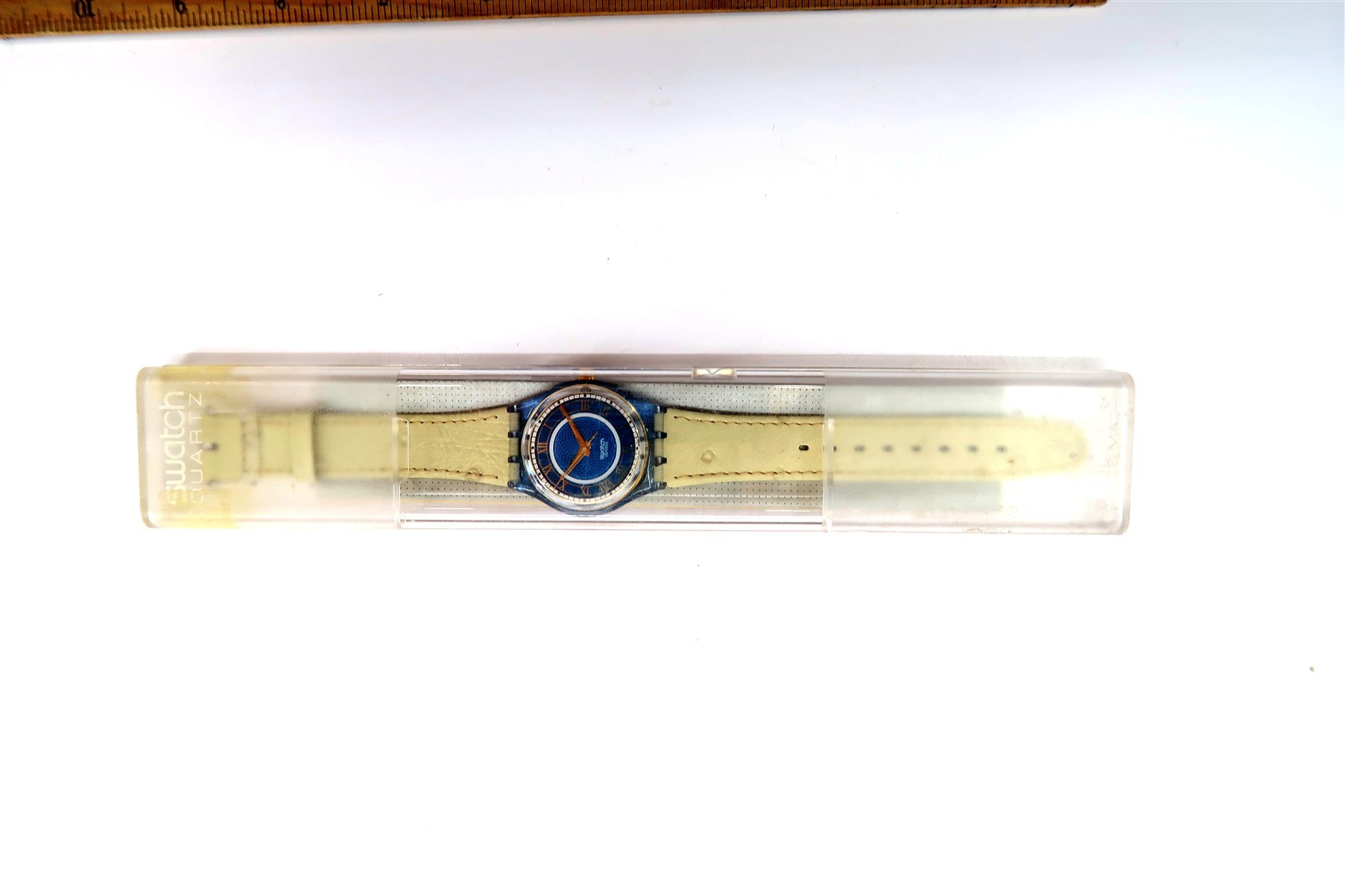 Swatch Watch CATHEDRAL GN135 w/ Case and Papers 1994 Gents REPLACEMENT BAND