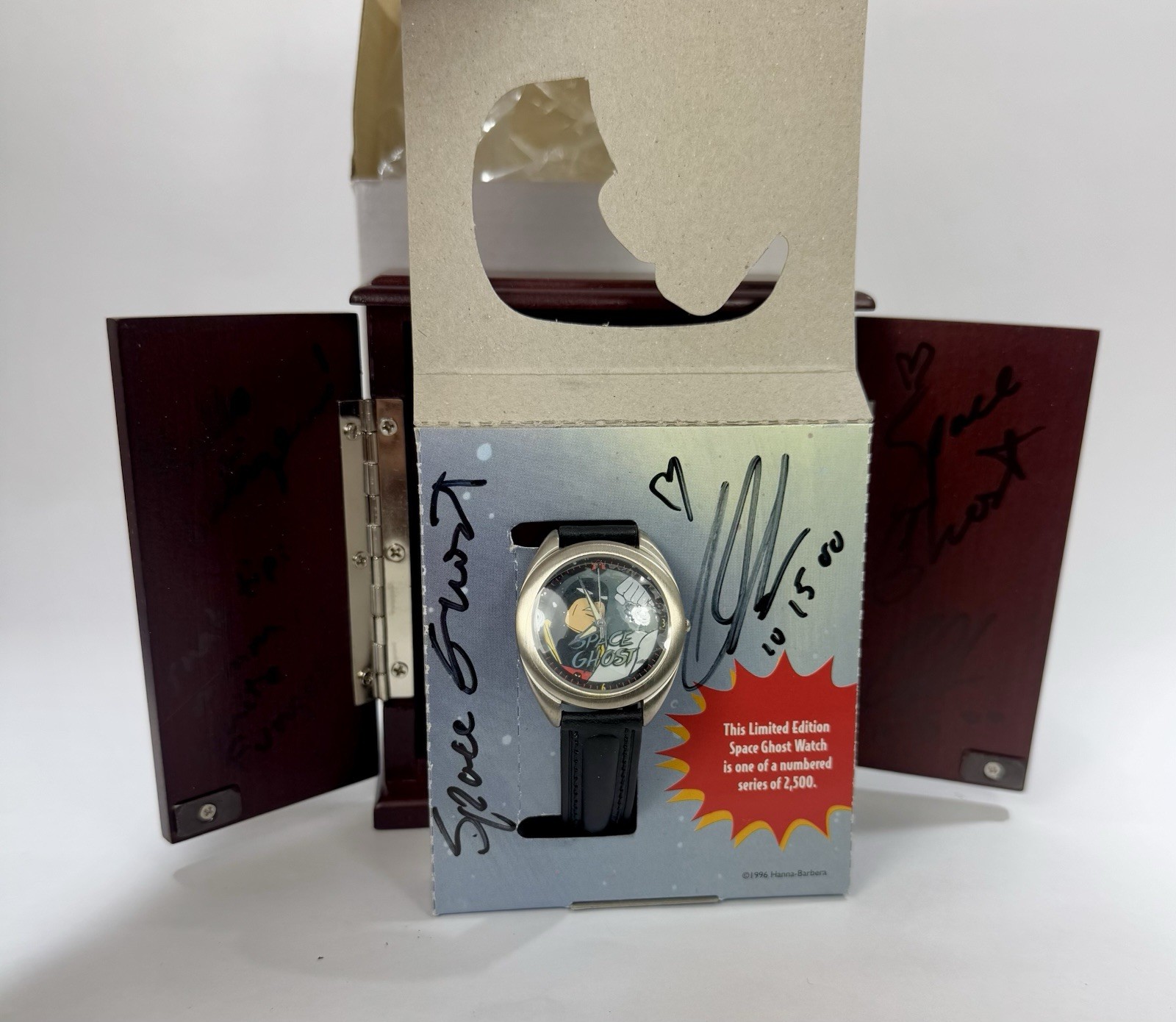 Signed George Lowe Space Ghost Fossil Limited Edition Wristwatch in Cabinet NOS