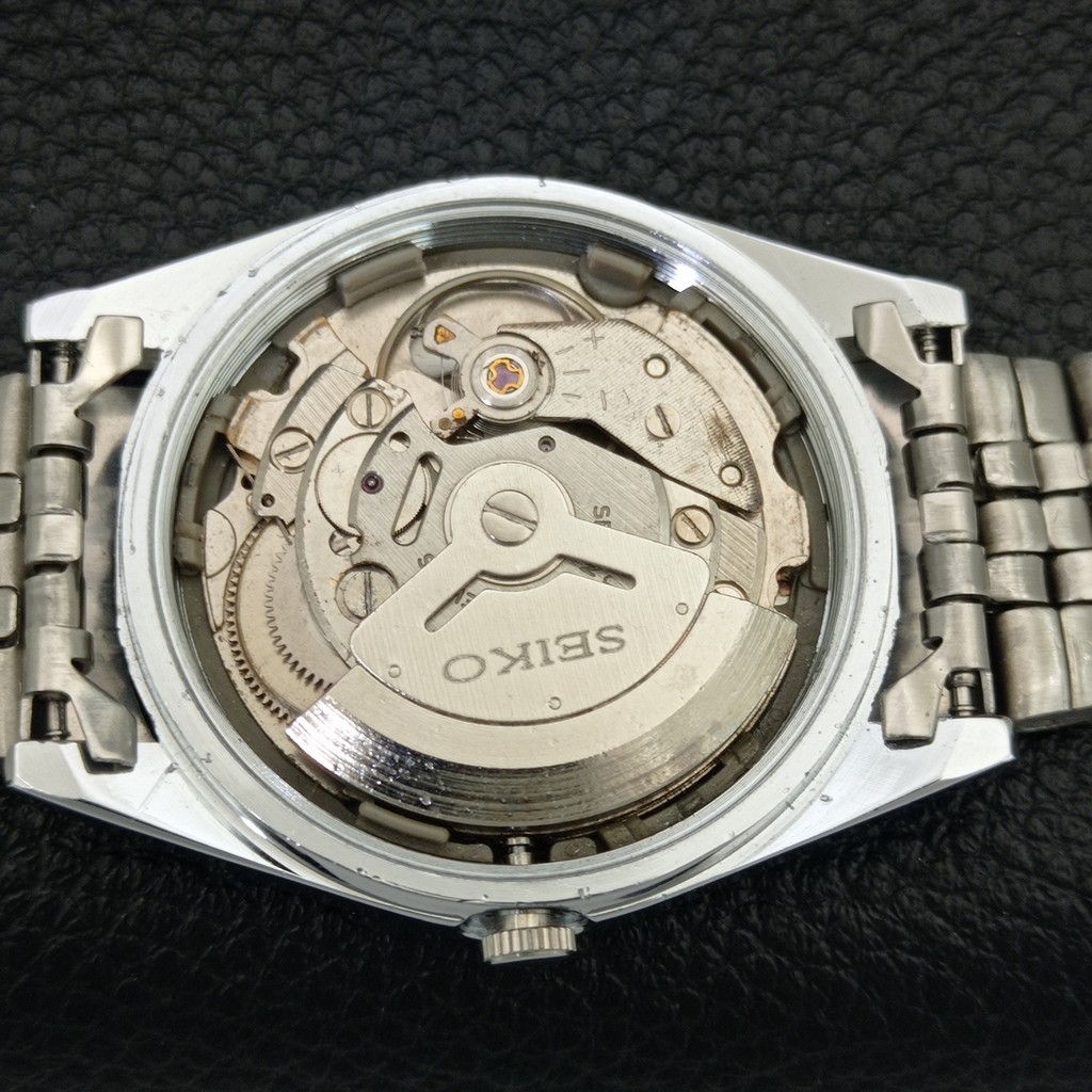 VINTAGE SEIKO 5 AUTOMATIC 6309A REFURBISHED JAPAN MENS SILVER WATCH a442813-7