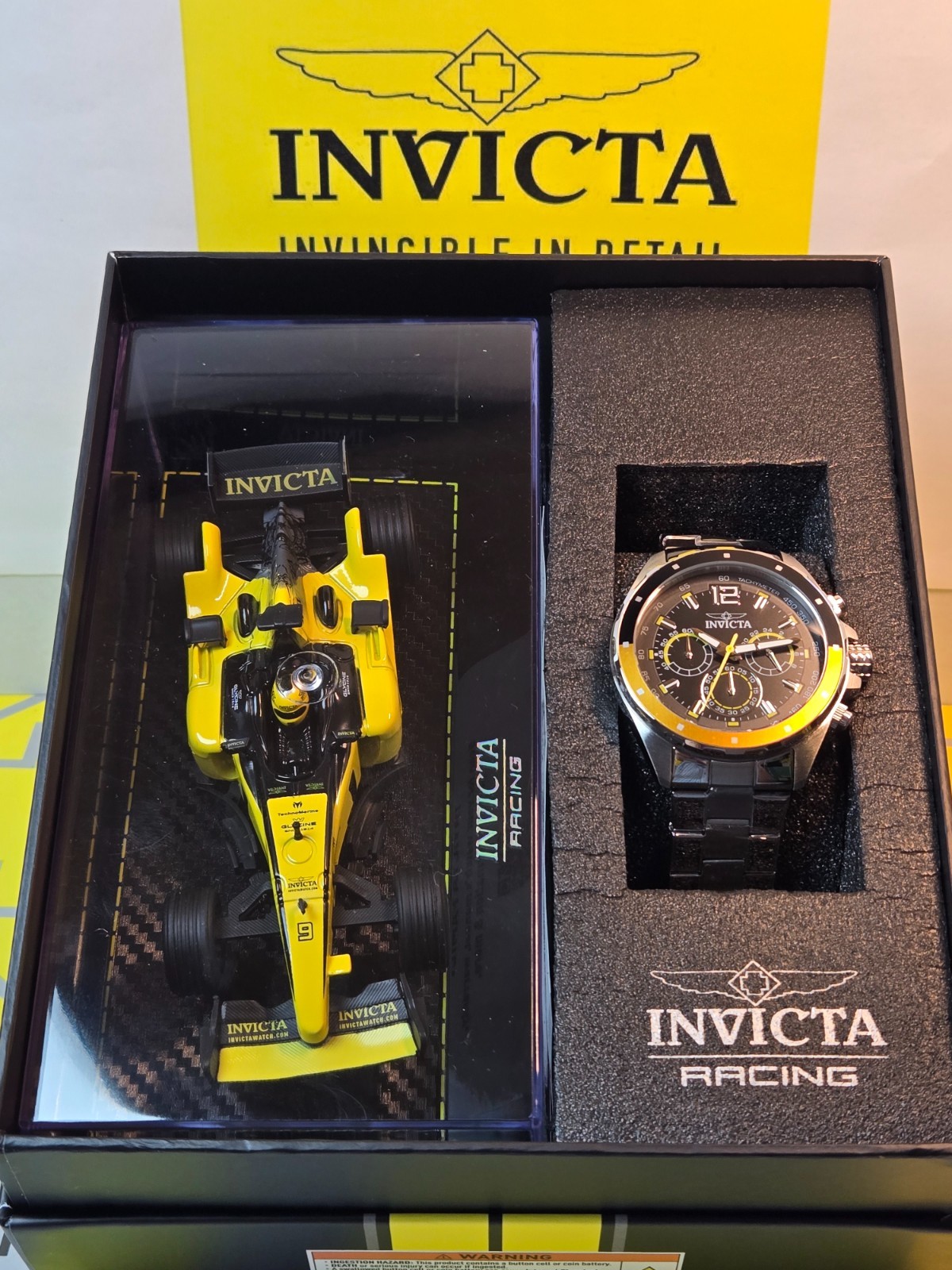 Invicta Special Edition Replica Racing Car w/ Invicta 44mm Speedway Bundle