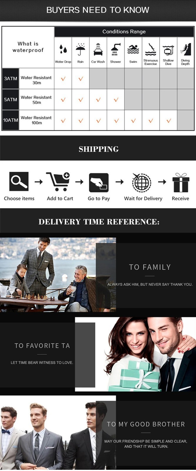 Luxury Men’s Watch Square Stainless Steel Waterproof Luminous Date Week