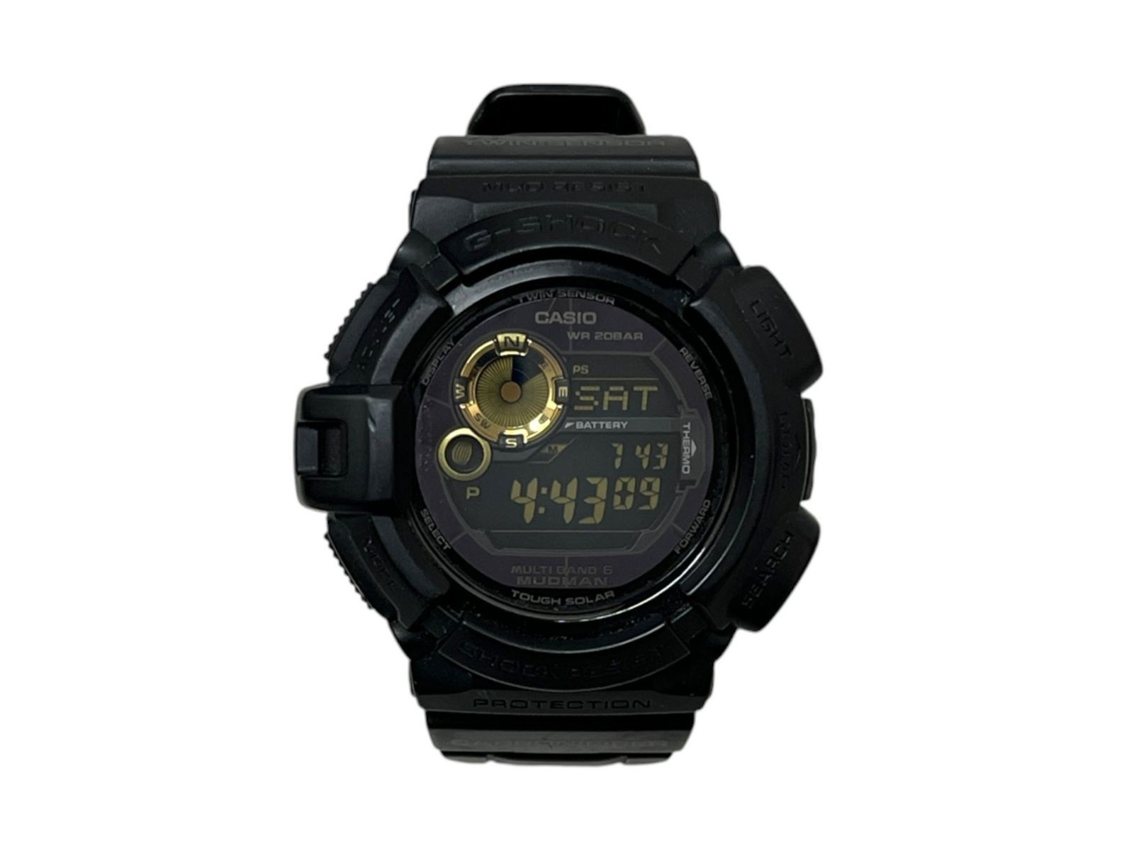Casio G-Shock Mudman GW-9300GB Black Gold Multiband6 Solar 200m w/Box Japan USED