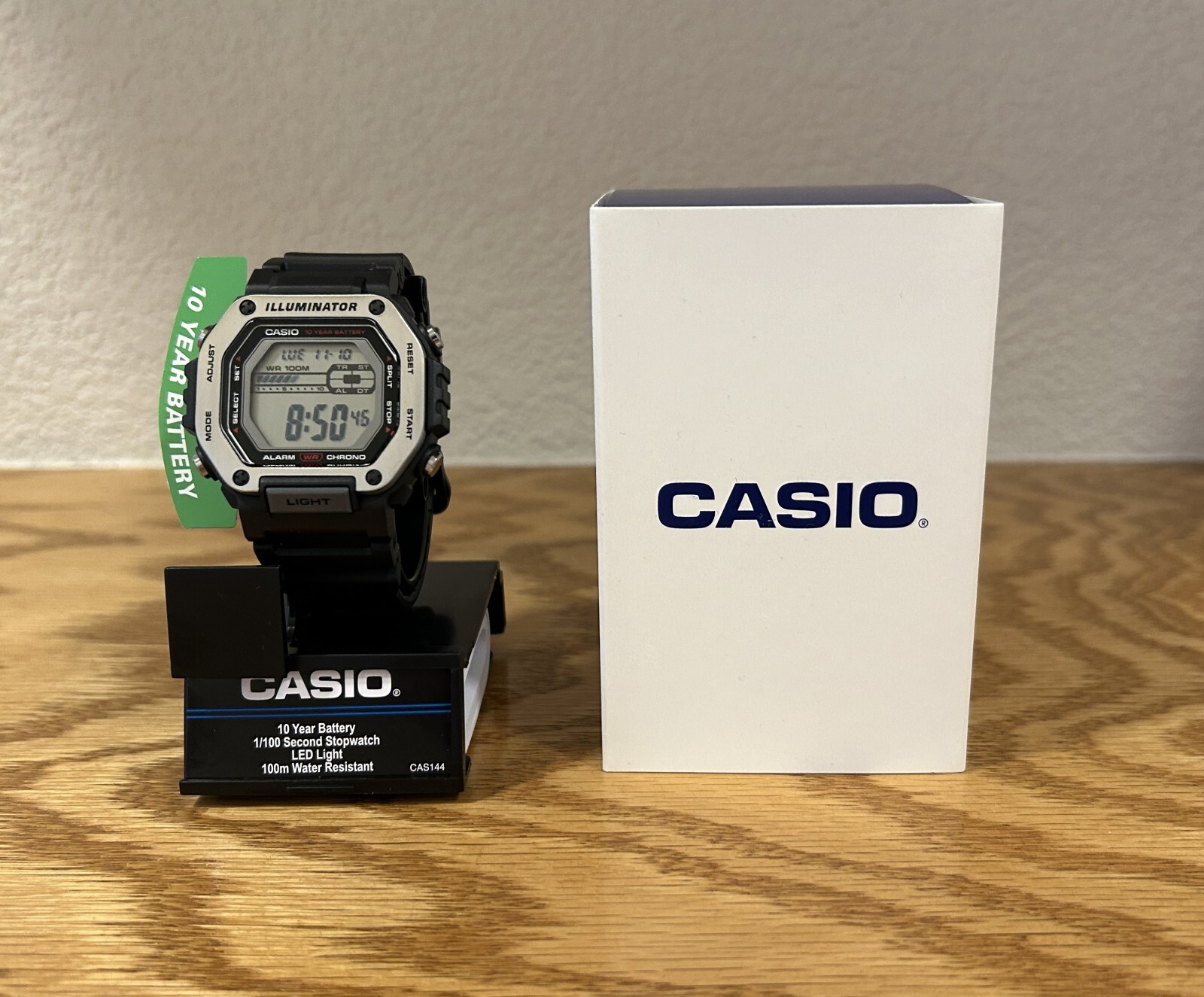 New authentic Casio Watch- MWD-110H-1A – 10 years battery – 100m 330Feet WR