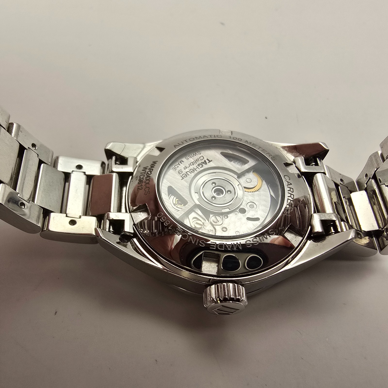 TAG HEUER CARRERA LADIES WATCH WAR24XX-CS STEEL SWISS AUTOMATIC. NEEDS SERVICE.