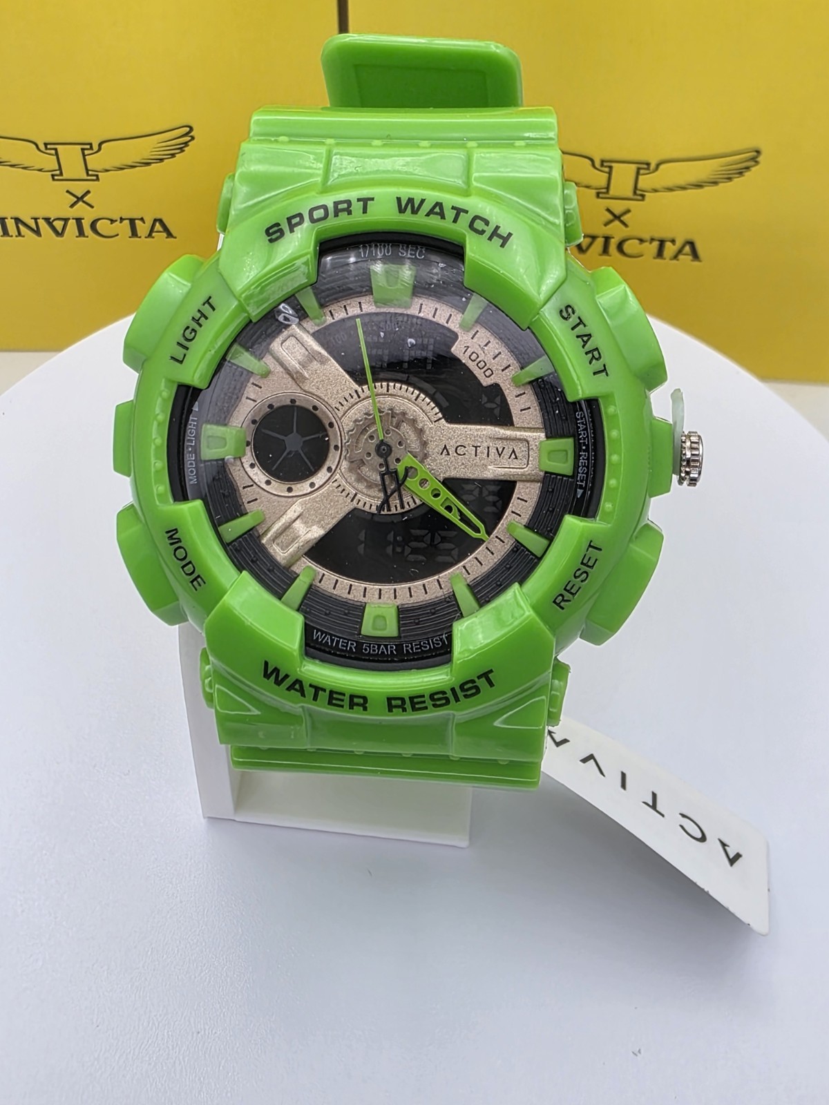 NIB Activa Invicta Men’s Neo X Sport Model ACW 499-016 50 MM Analog/Digital HULK