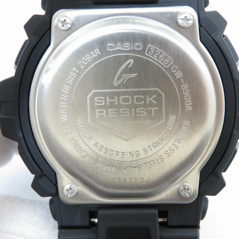 CASIO G-Shock GW-8900A-1JF Black Case Size 5.2cm Unisex Used Watch #7101