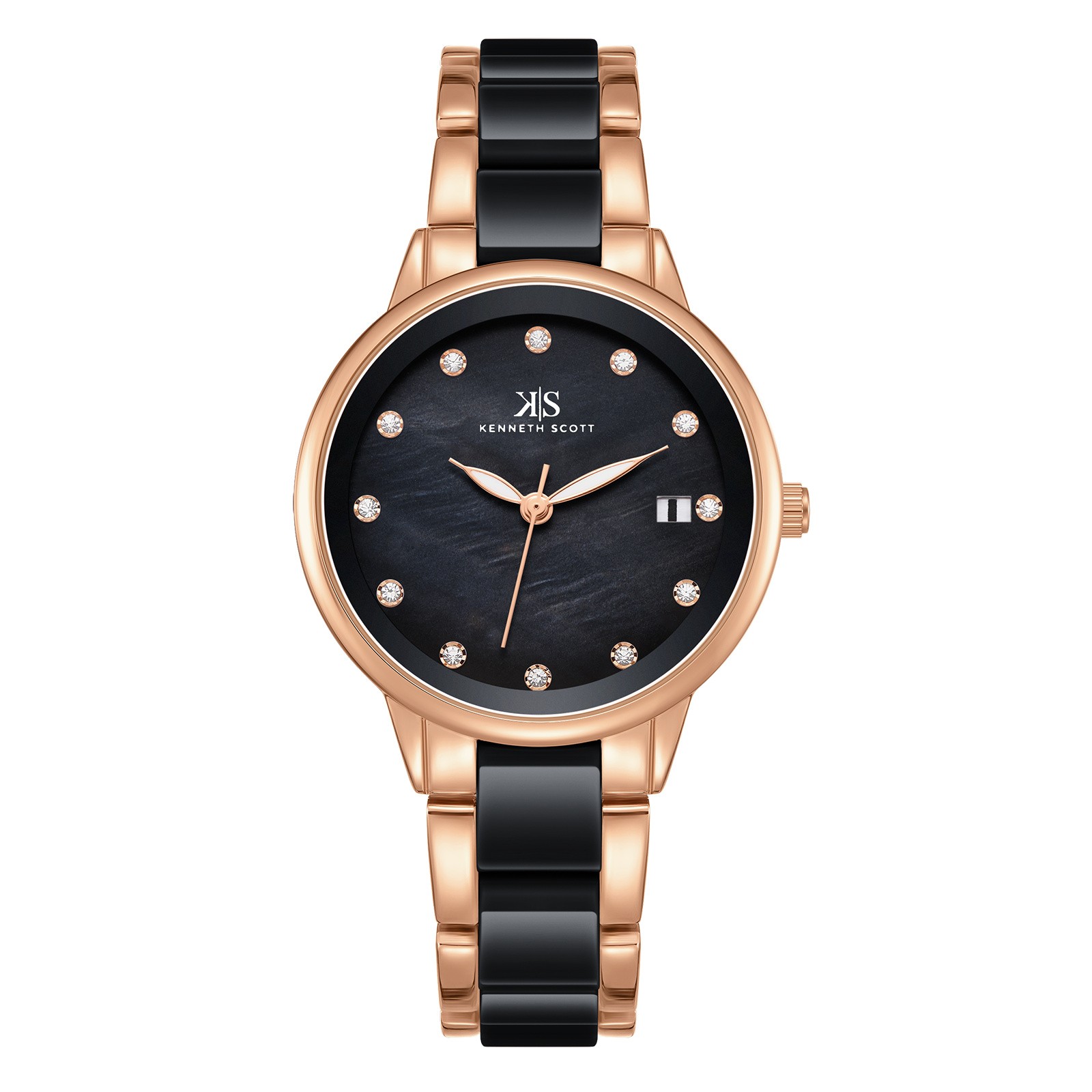 Kenneth Scott Women’s Analog Watch | White Dial, 22mm, 30 m (3 ATM)