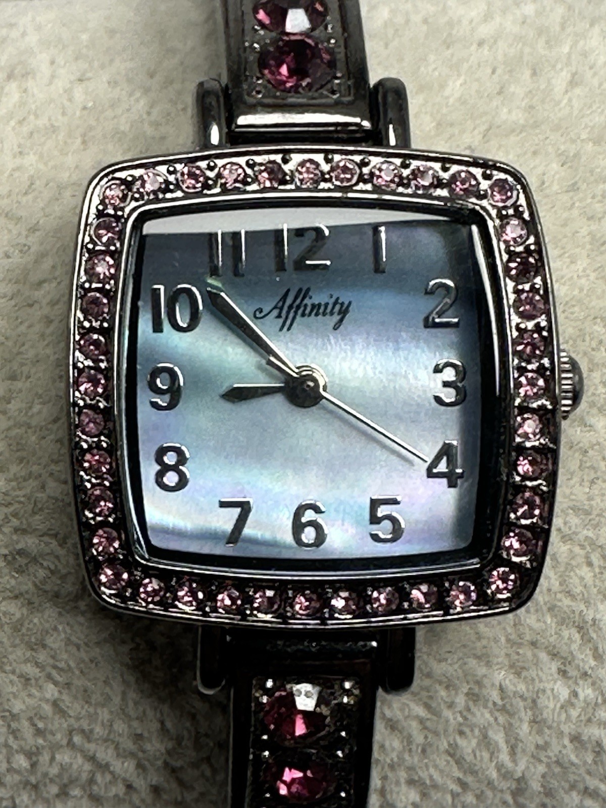 Affinity MOP 38352 Ladies Watch New Battery 23MM 7″ Rhinstones H21