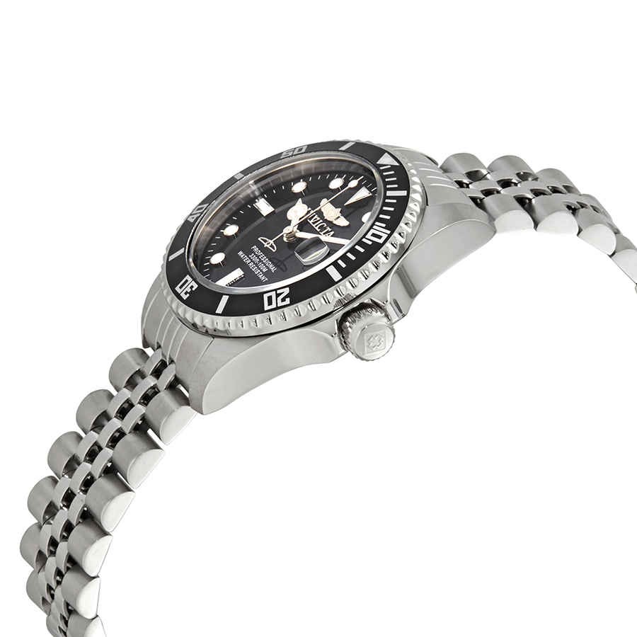 Invicta Pro Diver Quartz Black Dial Stainless Steel Ladies Watch 29186