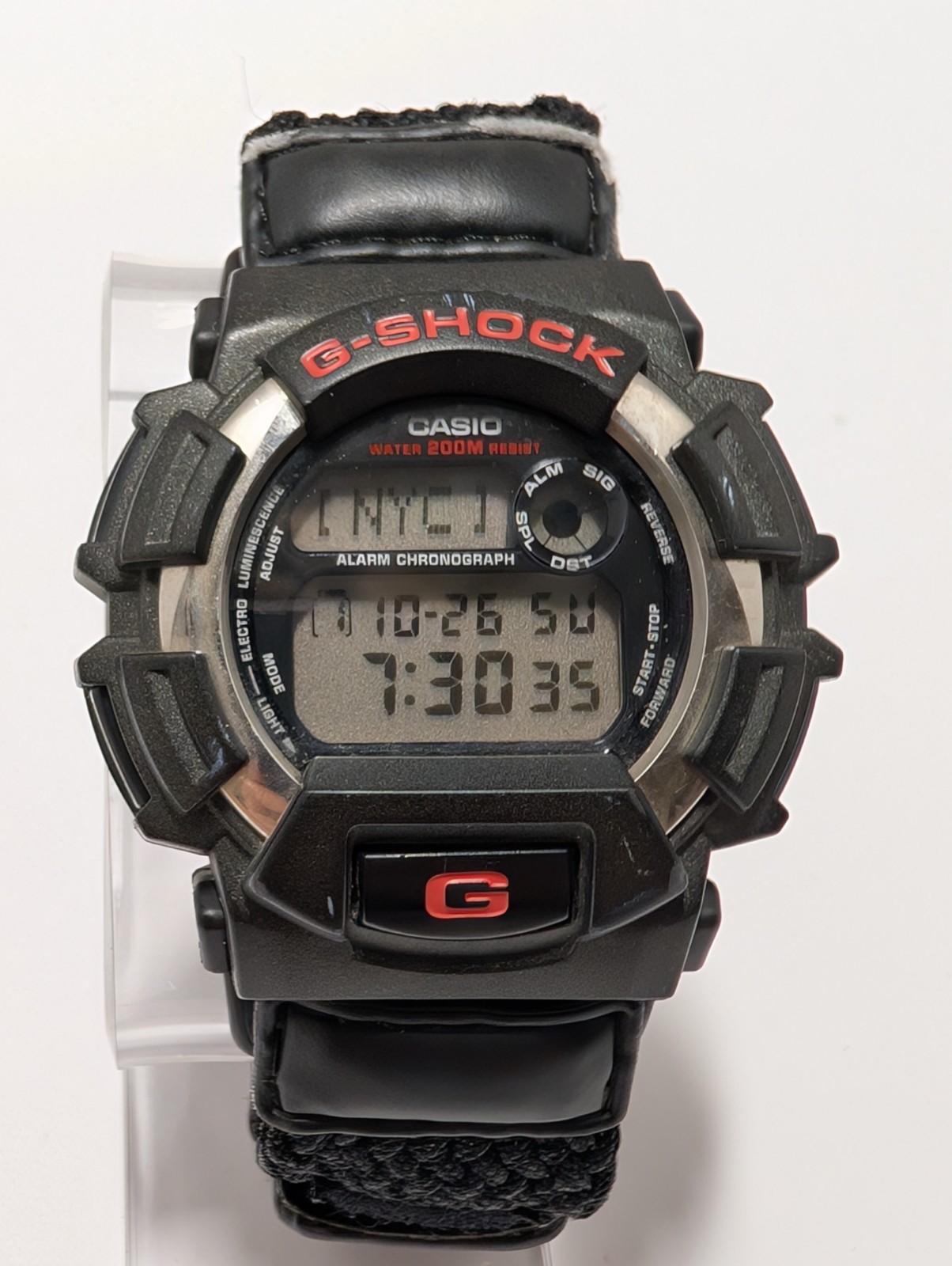 Casio G Shock DW-9500 2163 Data Braided Nylon Strap VTG Yr ’00 Men’s 45mm Watch