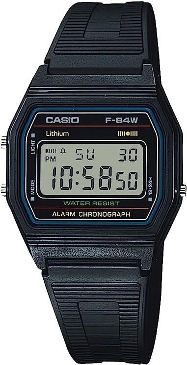 CASIO Collection Standard F-84W-1QJH Japan Model Wristwatch LED Light 21g