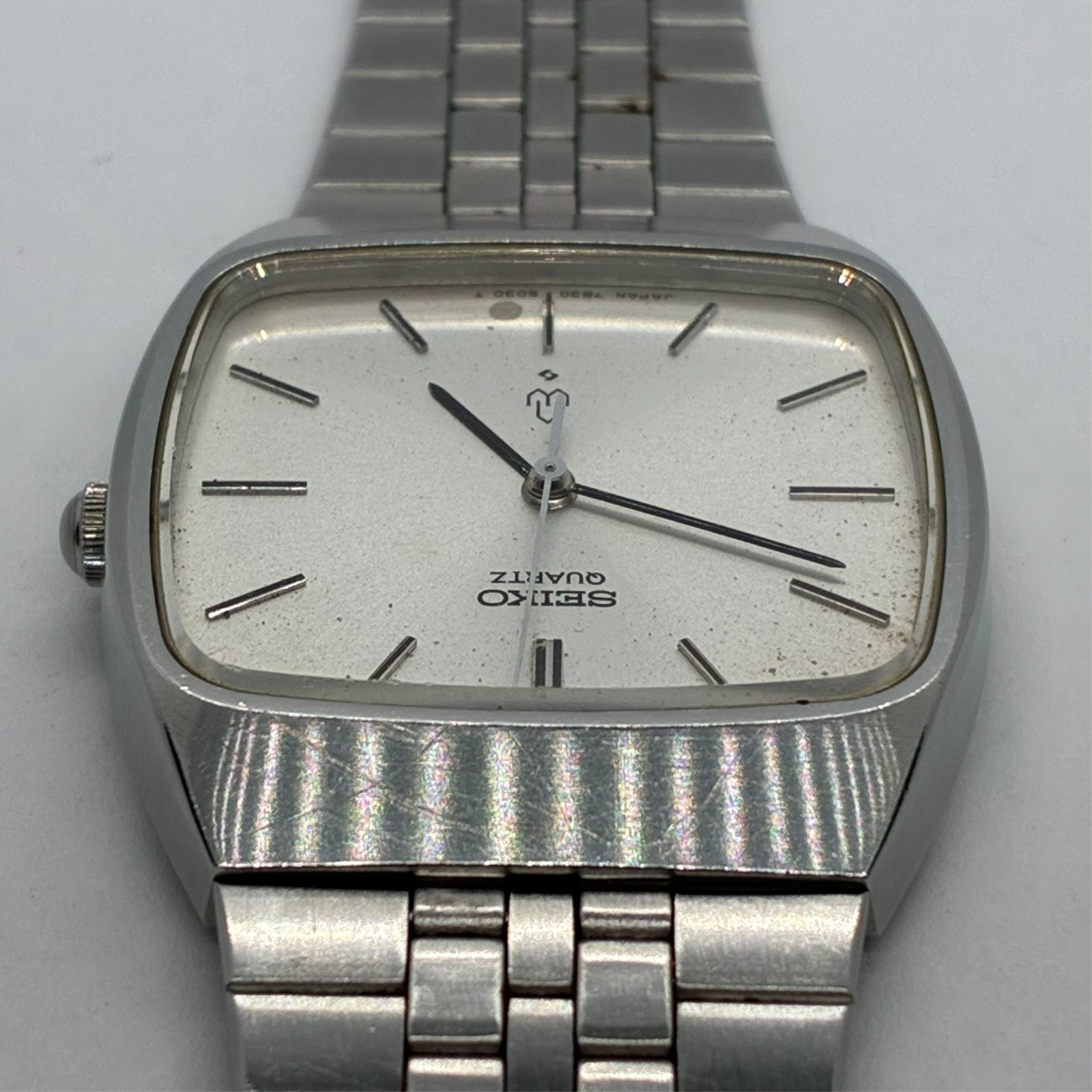 SEIKO 7830-5030 Quartz Tonneau Square Daini Seikosha Vintage 1977 #2444