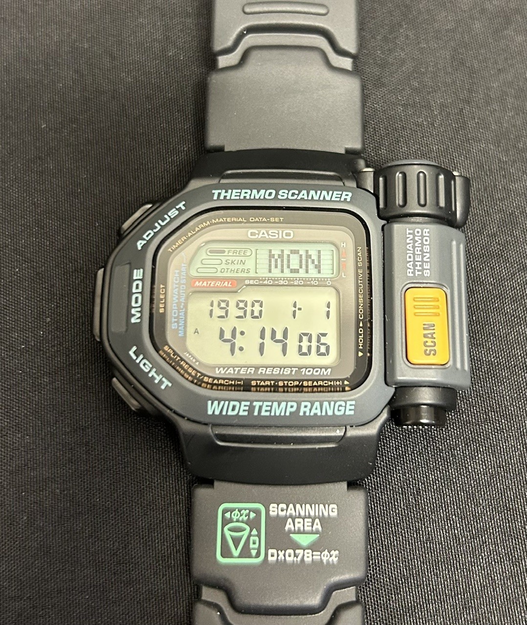 Rare Vintage Casio Thermo Scanner TSR-110