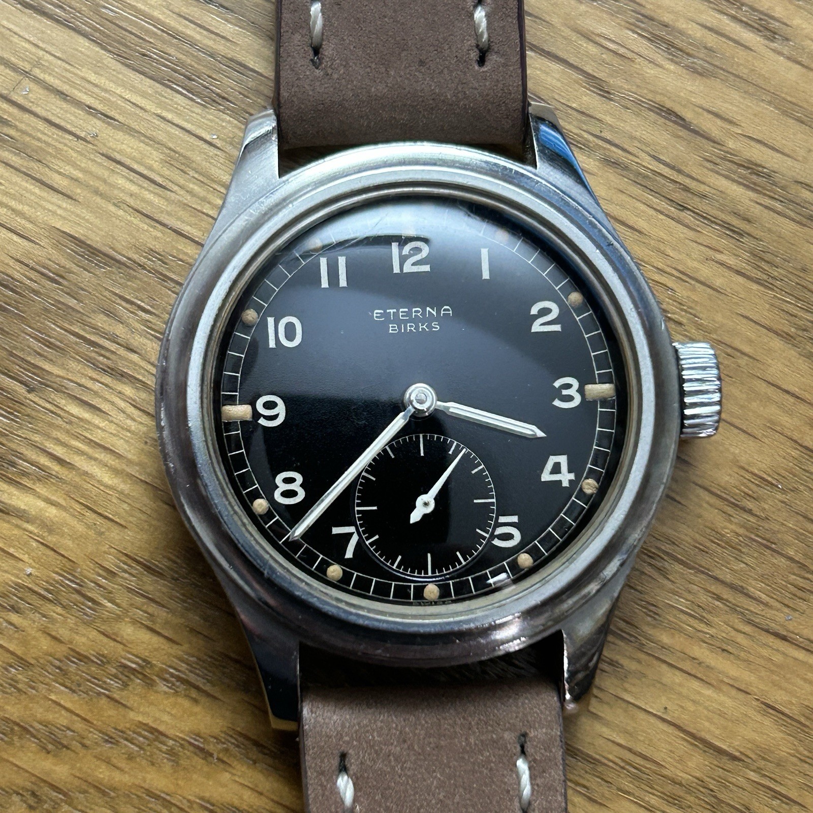 Eterna Birks WWII Military Watch W.W.W. Dirty Dozen Cal. 520S Running